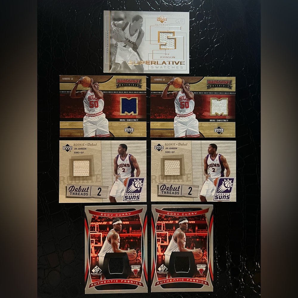 Basketball Card Bundle - Jersey Fabric Cards